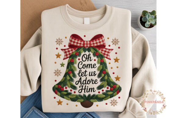 Adore Him Christmas Bell Sublimation PNG: A Seller’s Review of Illustrations