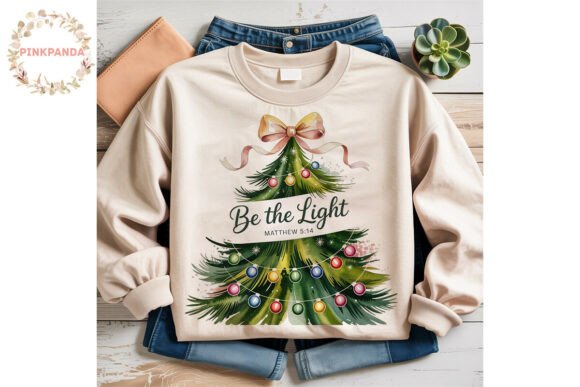 Be the Light Christmas Tree PNG Clipart for Illustrations