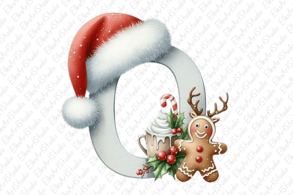 Christmas Alphabet Reindeer Clipart Png