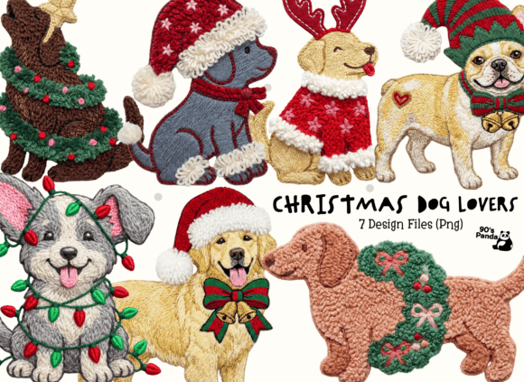 Christmas Dog Lovers Crochet Bundle: A Brand Designer’s Review of These Illustrations