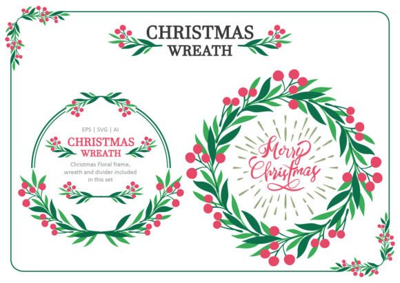 Christmas Floral Wreath and Frame Embroidery Review