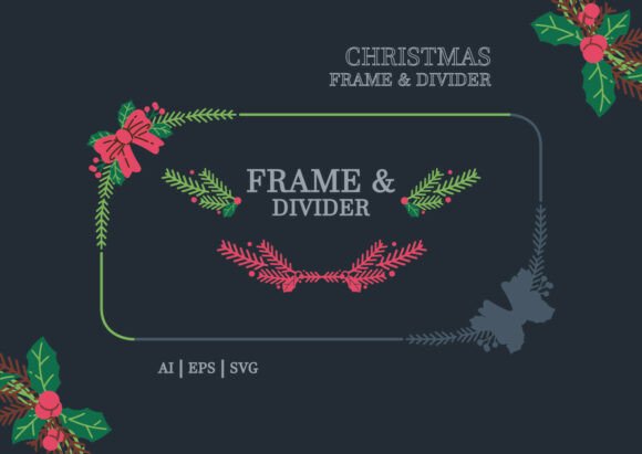 Christmas Holiday Floral Frame Divider Review