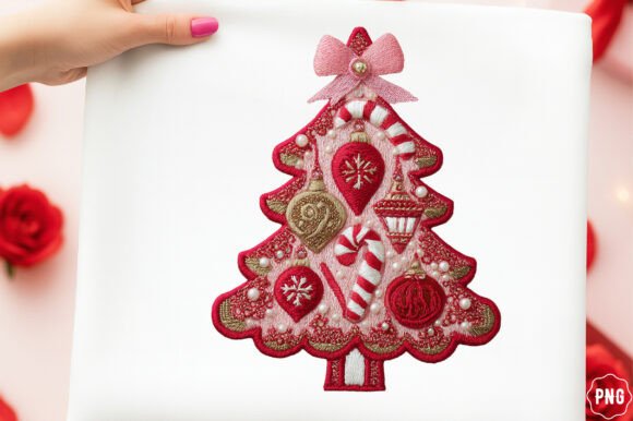 Crochet Yarn Christmas Tree PNG, Christm
