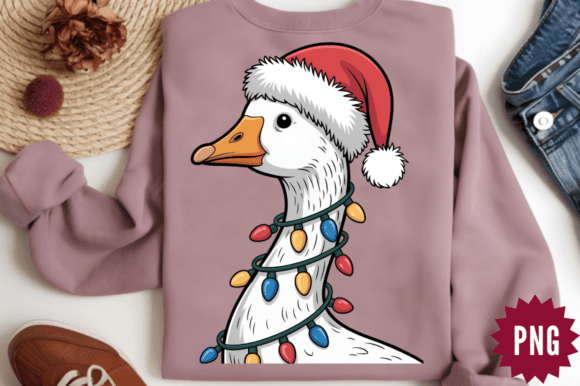 Funny Goose Christmas PNG, Santa Goose P: A Designer’s Review for Illustrations