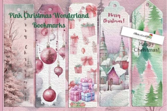 Pink Christmas Wonderland Illustrations