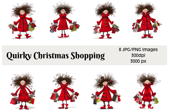Quirky Christmas Shopping: A Review of This Festive Illustrations Asset