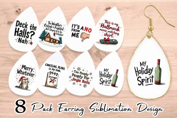 Sarcastic Christmas Earring Review: A Practical Look at This Illustrations Asset for Sellers