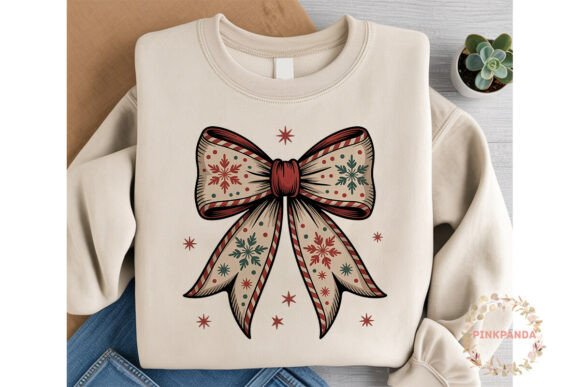 Vintage Christmas Bow PNG Clipart for Illustrations