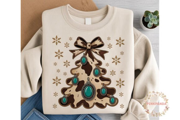 Western Cowhide Christmas Tree PNG: A Designer’s Review for Modern Illustrations